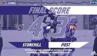 Stonehill Women's Ice Hockey Highlights/Interviews NEWHA Game 2 vs Post; February 25, 2023